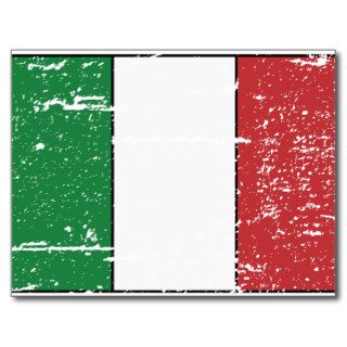 Vintage Italy Flag Postcards