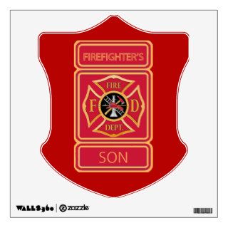 Firefighter's Son Maltese Cross Logo Wall Graphic