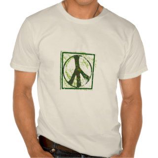 Grunge Peace Symbol Plus Size Organic T shirt