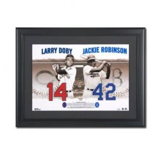 MLB Legendary Jersey Numbers Collection Dodgers/Indians   Jackie Robinson & Larry Doby  Making History  : Athletic Jerseys : Clothing