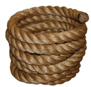 T.W . Evans Cordage 30 096 50 2 Inch by 50 Feet Pure Number 1 Manila Rope    