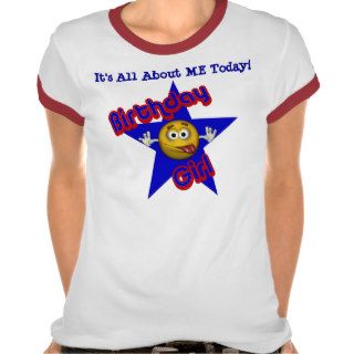 Birthday Girl Smiley Face All About Me T Shirt