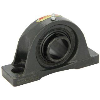 Sealmaster NPD 27C Pillow Block Ball Bearing, Non Expansion Type, Normal Duty, Regreasable, Double Setscrew Locking Collars, Contact Seals, Cast Iron Housing, 1 11/16" Bore, 2 1/8" Base to Center Height, 5 3/4" Bolt Hole Spacing Width: Indus