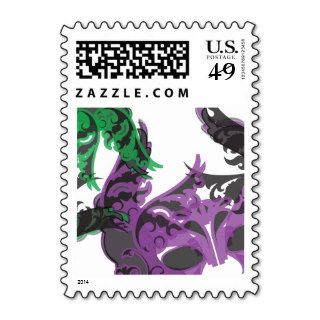 quinceañera MARDI GRAS party stamp