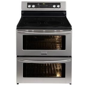 Frigidaire 30 in. 7.0 cu. ft. Double Oven Electric Range with Self Cleaning Convection Oven in Stainless Steel FGEF306TMF