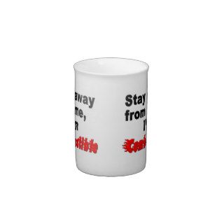 Stay Away Me, I'm Combustible Cool Funny Cup Porcelain Mugs