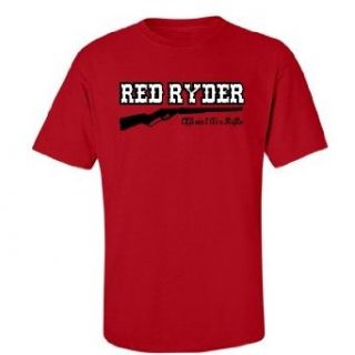 Red Ryder: Gildan Unisex Cotton Crewneck T Shirt: Clothing