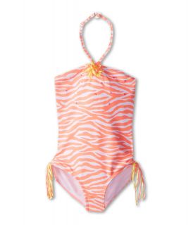 Kate Mack Tahitian Sunset Swim Tank Girls Swimsuits One Piece (Coral)