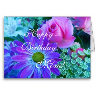 Roses for Mom: Happy Birthday mom! Greeting Card