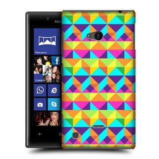 Head Case Designs 3D Triangles Neon Geometric Hard Back Case Cover for Nokia Lumia 720: Cell Phones & Accessories