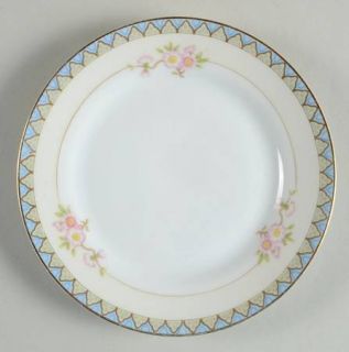 Noritake Marne, The Bread & Butter Plate, Fine China Dinnerware   Blue & Yellow
