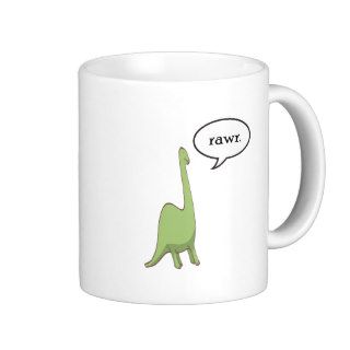 Dinosaur rawr coffee mug