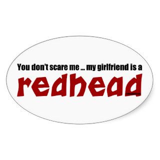 Girlfriend is Redhead Stickers
