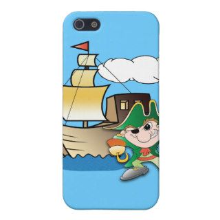 Cartoon Pirate and Ship Covers For iPhone 5