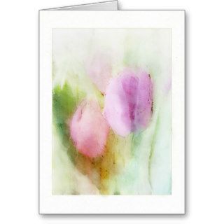 Watercolor Tulips Greeting Cards