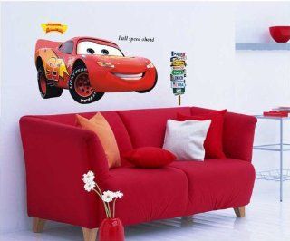 Colorfulworld XL! Car's Lightning McQueen Auto Wandtattoo Wandaufkleber Wandsticker Kinderzimmer Bogen Gr.60*90cm: Küche & Haushalt