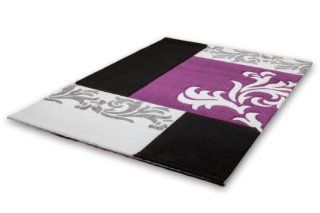 Lalee 347166169 Teppich Lambada 462, 120 x 170 cm, schwarz violett: Küche & Haushalt