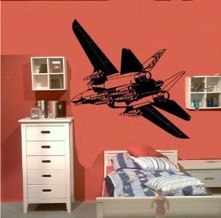 Wandtattoo Wandbild #183 Jet Kampf Flugzeug F 14 ver. Größen und Farben: Küche & Haushalt