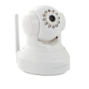 Insteon Wireless 700TVL Indoor Security IP Video Surveillance Camera with Pan, Tilt and Night Vision   White 75790WH
