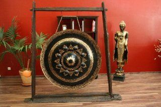 Tempelgong, Bronzegong, Gong, 202x195cm, Bronze, Handarbeit, Thailand, Original, Rarität: Küche & Haushalt
