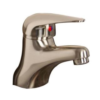 Barclay Products Pax Single Hole 1 Handle Mid Arc Bathroom Faucet in Brushed Nickel DISCONTINUED I1214 BN