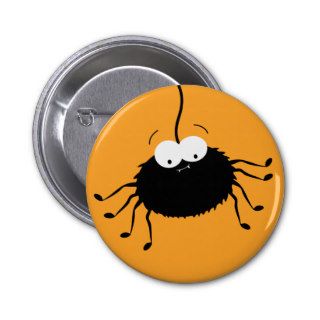 Cute Cartoon Halloween Spider Button / Pin Badge