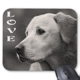 Love Yellow Labrador Retriever Puppy Dog Mousepad
