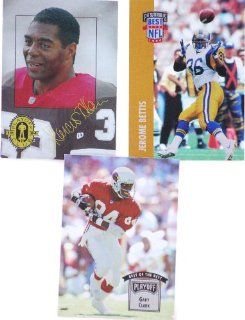 1994   NFL / Playoff   3 Football Vintage Trading Cards   Marcus Allen / Gary Clark / Jerome Bettis   Like New   Out of Production   Rare   Limited Edition   Collectible: Everything Else