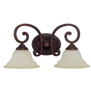 Capital Lighting 1782BB 292 Wall Sconce with Mist Scavo Glass Shades, Burnished Bronze Finish    