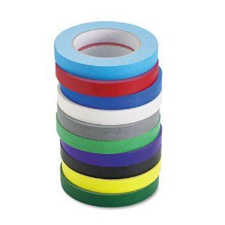 Chenille Colored Masking Tape Classroom Pack, 3/4" X 60 Yards, Assorted, 10 Rolls/Pack : Office Presentation Supplies : Office Products