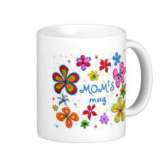 Mom's Funky Flowers Art Mug