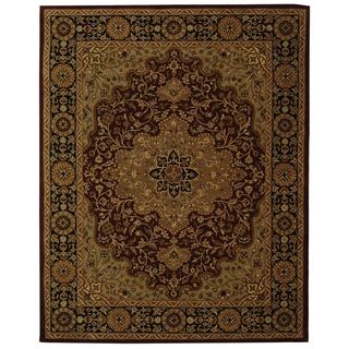 Handmade Heritage Tabriz Red/ Black Wool Rug (9'6 x 13'6) Safavieh 7x9   10x14 Rugs