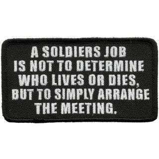 Hot Leathers A Soldier'S Job Patch (4" Width x 2" Height): Automotive