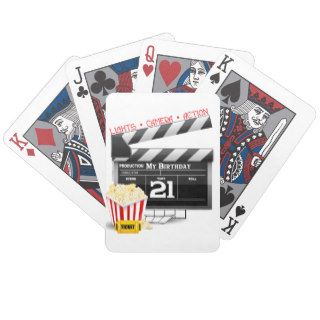 21st Birthday Movie Party Bicycle Playing Cards