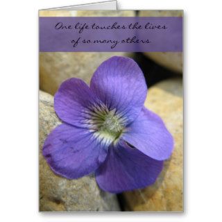 Violet One Life Teacher Retirement Card