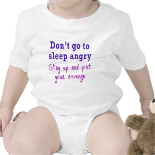 Don't go to sleep angry baby bodysuits