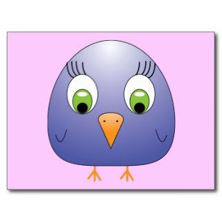 chickie B dark blue Post Card