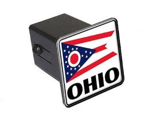 Ohio   Flag   2" Tow Trailer Hitch Cover Plug Insert Automotive