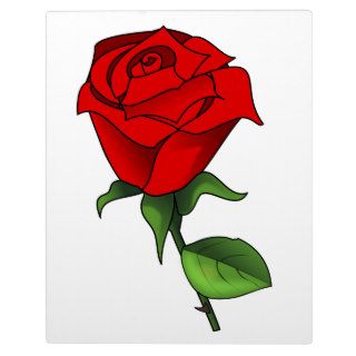 A Red Rose Clipart Display Plaque