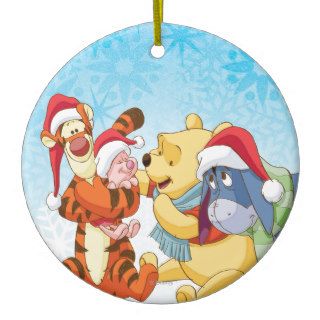 Winnie The Pooh & Friends Holiday Christmas Ornament