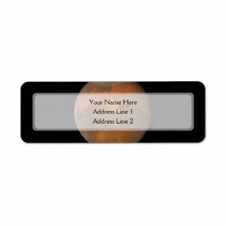 Mars (Hubble Telescope) Labels