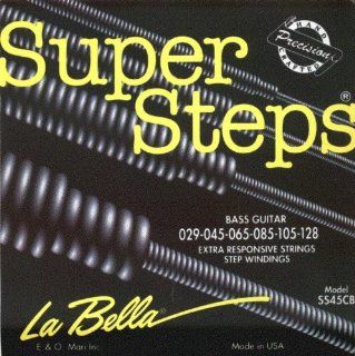La Bella Electric Bass Super Steps 6 String Standard, .029   .128, SS45CB: Musical Instruments