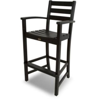 Trex Outdoor Furniture Monterey Bay Charcoal Black Patio Bar Armchair TXD202CB