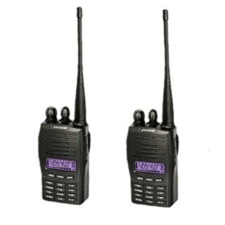 AGPtek (2pack) Puxing PX 777 128 Channel 136 174Mhz VHF Two Way Radio Walkie Talkie with Emergency Alarm Three Color LCD Backlight Display (Bulit in VOX and Scan Function) : Frs Two Way Radios : Car Electronics