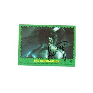 Lou Ferrigno autographed trading card Incredible Hulk: Toys & Games