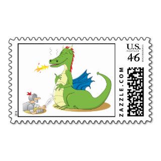 Tickle the Dragon Postage Stamps