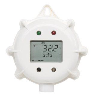 Hanna Instruments HI141JH Temperature Datalogger with 2 External Sensors, Molded Hook and LCD Display, 86.5mm Diameter x 35mm Height,  40.0 to 125.0 Degree C Range, 1m Cable Science Lab Instruments