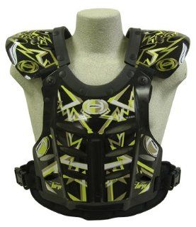 HRP Flak Jak IMS RC Motocross Chest Protector Black Yellow Gold Roost Deflector Large(145 190 Lbs): Automotive