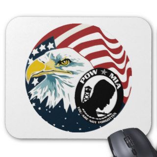 The American Eagle POW MIA Mouse Pads