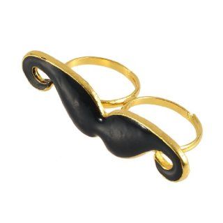 Two Finger Mustache Bead Ring Retro Style Adjustable Size Sports & Outdoors
